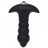 Plug anal vibrant Bubble Noir - 10 cm