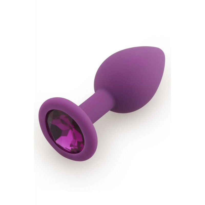 Plug en silicone Medium Violet - 8 cm