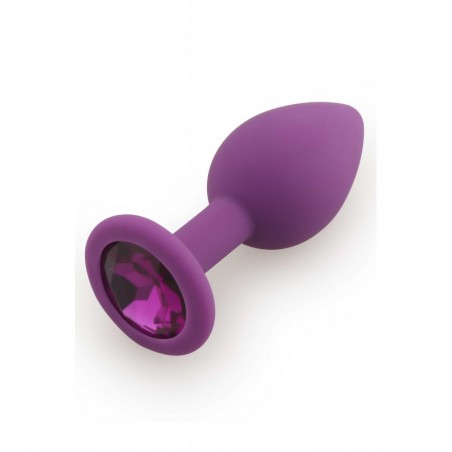 Plug en silicone Medium Violet - 8 cm