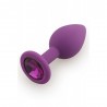 Plug en silicone Medium Violet - 8 cm