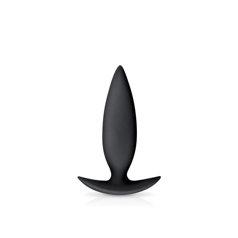 Plug anal silicone Noir - 10 cm