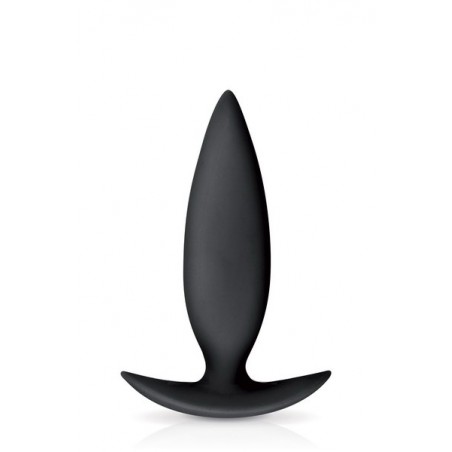 Plug anal silicone Noir - 10 cm