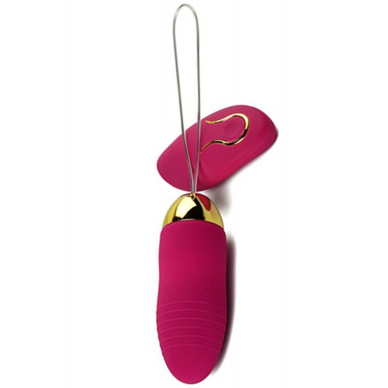 Oeuf vibrant en silicone Rose - 8,5 cm