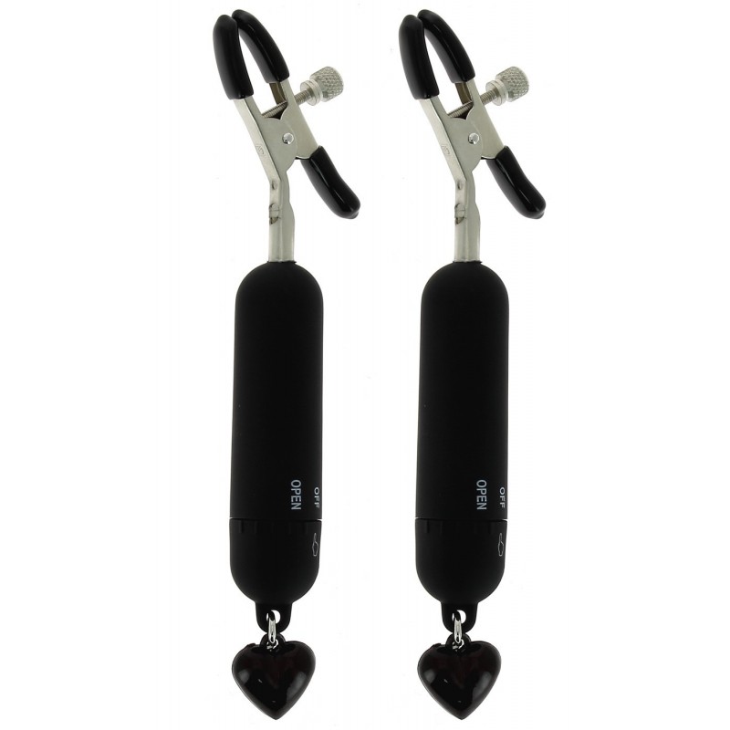 Pinces à seins vibrantes NOIR