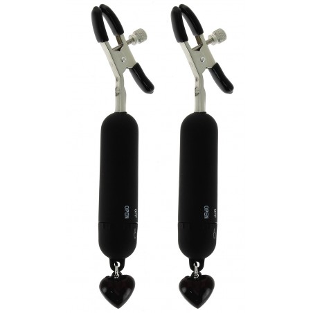 Pinces à seins vibrantes NOIR