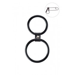 Double cockring Noir