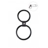 Double cockring Noir
