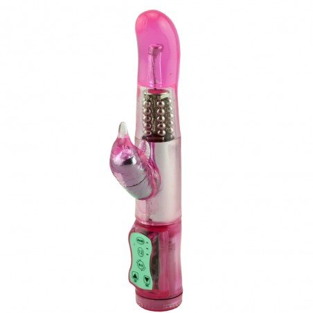 Vibromasseur rabbit, vibration et rotation