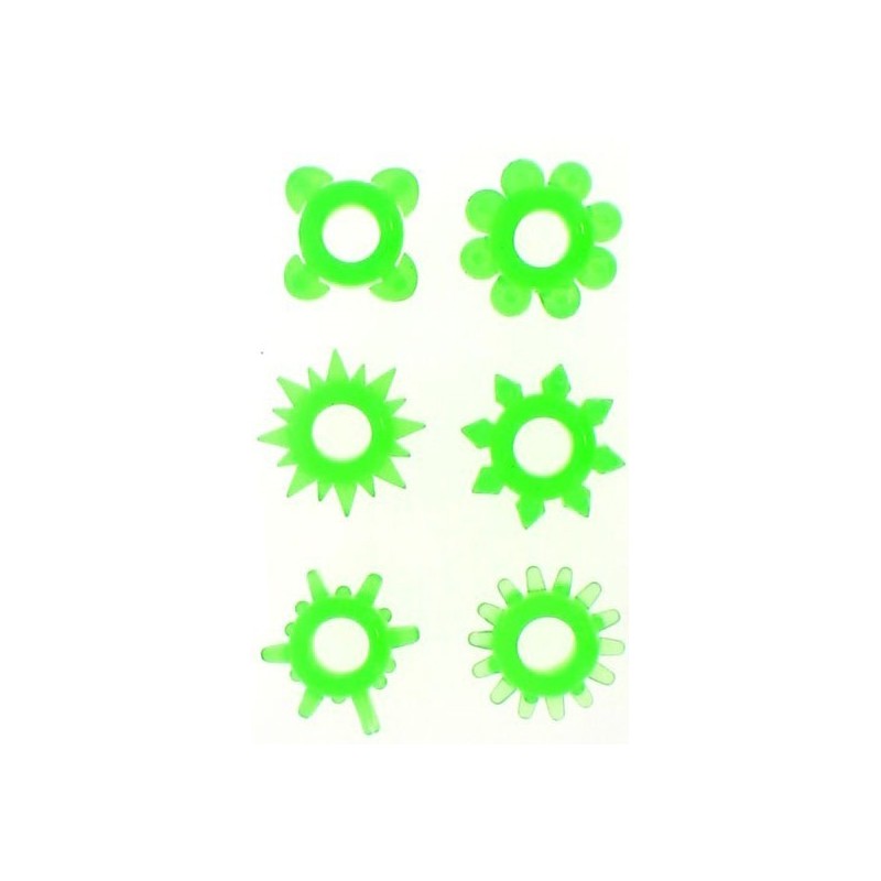 6 cockrings extensibles FLUORESCENT