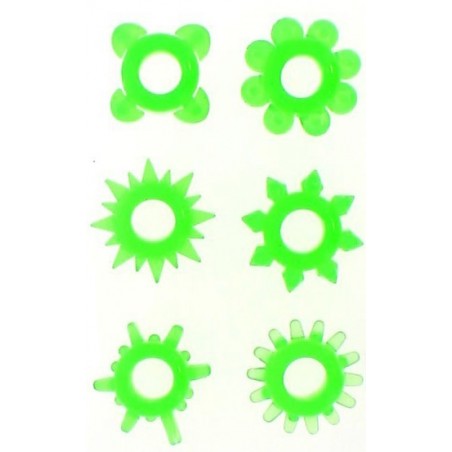 6 cockrings extensibles FLUORESCENT
