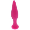 Plug anal à ventouse ROSE - 10,5 cm