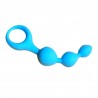 Plug anal chapelet turquoise silicone