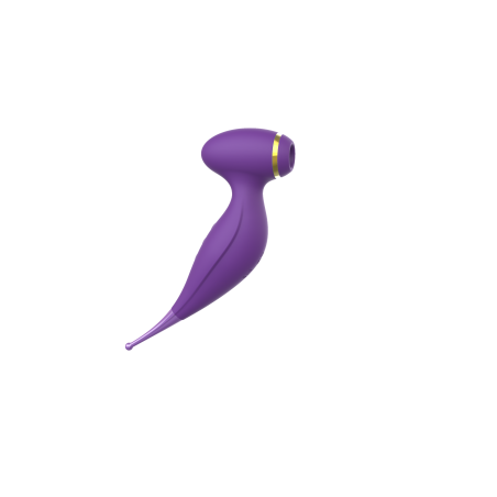 2 en 1 stimulateur clitoris et vibro point G violet