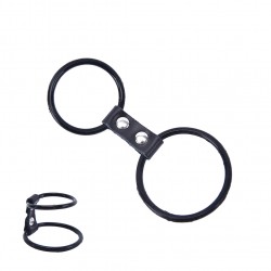 Double cockring Noir