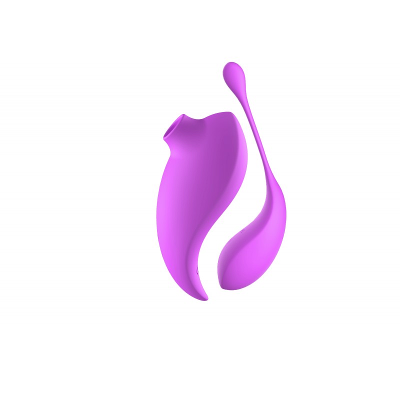 2 EN 1  stimulateur clitoris et oeuf vibrant violet