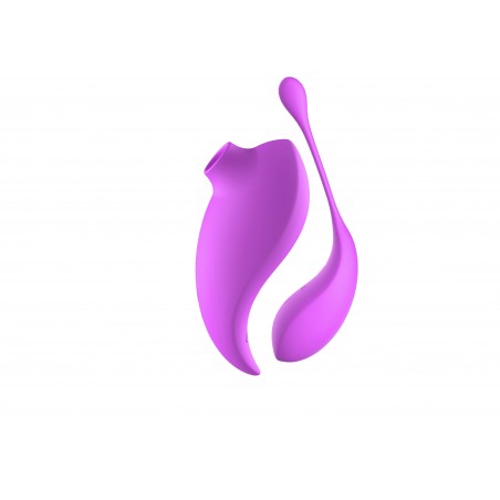 2 EN 1  stimulateur clitoris et oeuf vibrant violet
