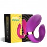 Vibromasseur forme U Violet pour couple avec double moteurs; USB