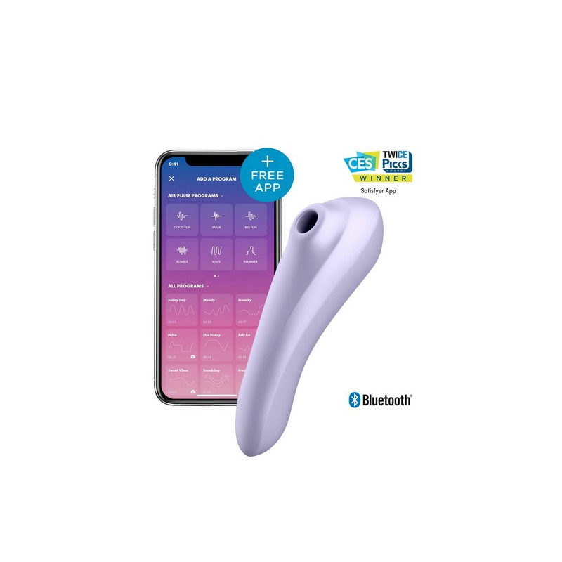 Vibromasseur stimulateur connecté USB 11 programmes Dual Pleasure Satisfyer
