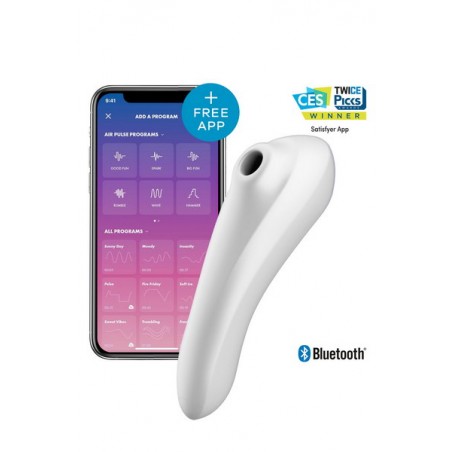 Vibromasseur stimulateur connecté USB 11 programmes  Dual Pleasure Satisfyer