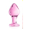 Plug anal en verre rose