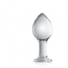 Plug anal en verre transparent