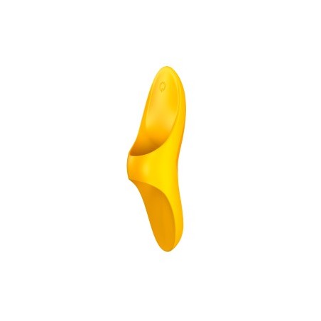 Stimulateur polyvalent jaune à insérer sur le doigt USB Teaser Satisfyer