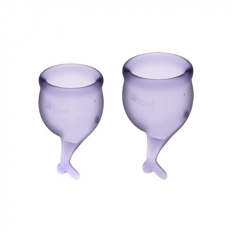 2 coupes menstruelles Lilas Satisfyer