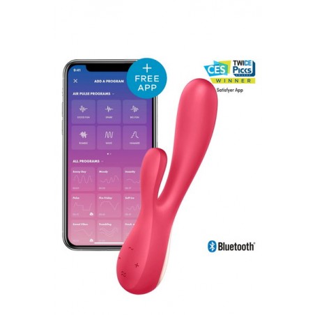 Vibromasseur rabbit connecté USB 50 combinaisons Mono Flex Satisfyer