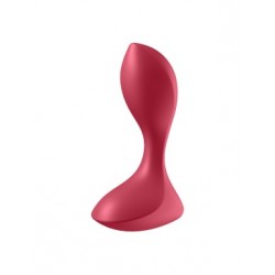 Plug anal vibrant rouge USB...