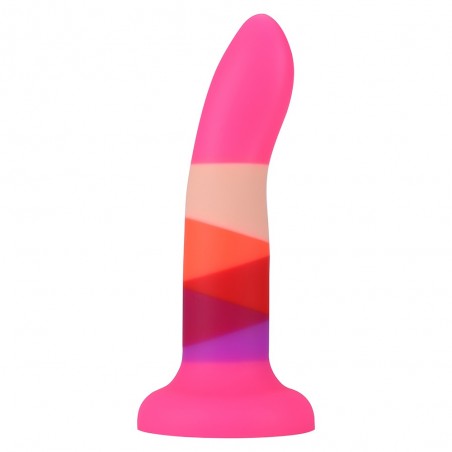 Gode ventouse en silicone, 7 couleurs 18 cm