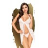 Babydoll et string assorti Blanc After sunset - PH0009WHT 