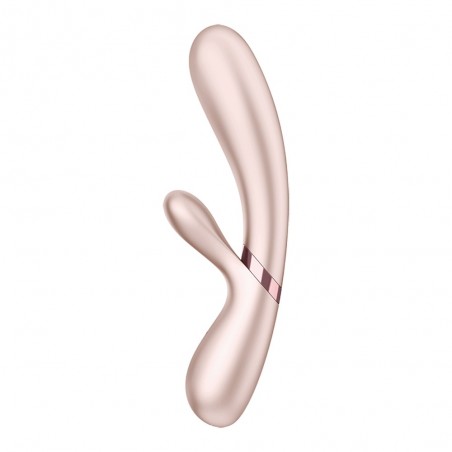 Vibromasseur rabbit connecté rose, USB Hot Lover Satisfyer