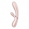 Vibromasseur rabbit connecté rose, USB Hot Lover Satisfyer