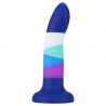Gode ventouse en silicone, 6 couleurs 18 cm