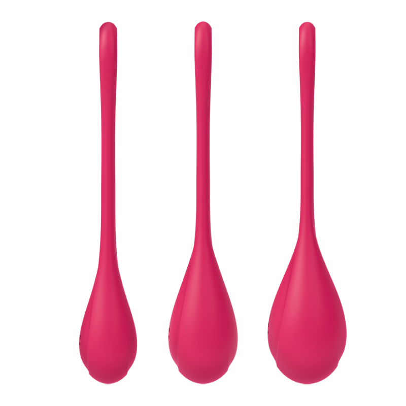 Set de 3 boules de geisha Yoni Power 1 Rouge