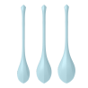 Set de 3 boules de geisha Yoni Power 2 Bleu