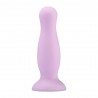 Plug anal ventouse en silicone, violet, 10,5 cm de long