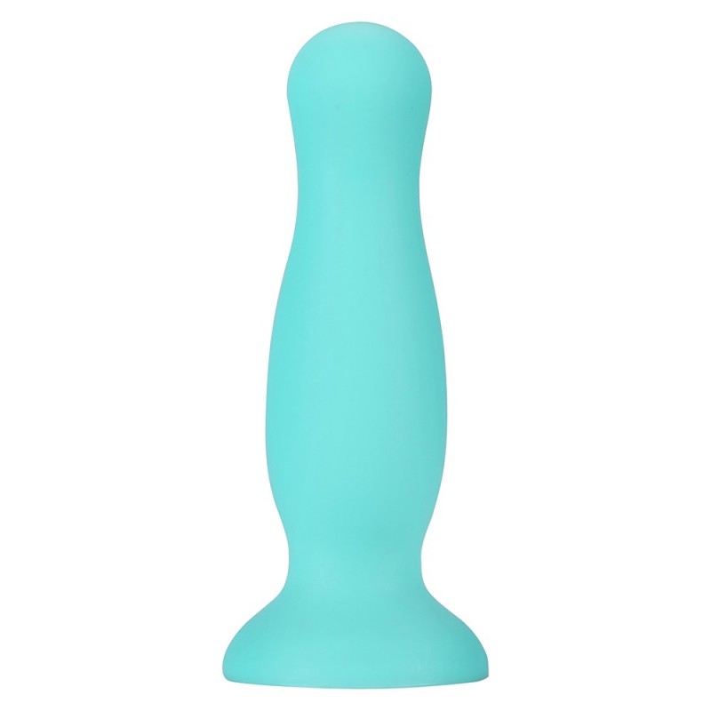Plug anal ventouse en silicone, vert, 10,5 cm de long