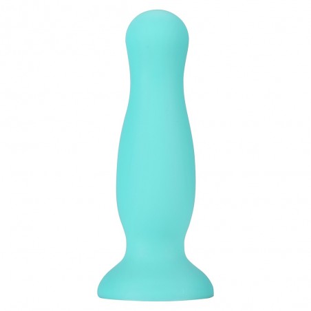 Plug anal ventouse en silicone, vert, 10,5 cm de long